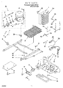 UNIT Diagram and Parts List for GD22DKXFW00  Whirlpool Refrigerator
