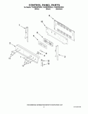 CONTROL PANEL PARTS Diagram and Parts List for YKERS206XBL0  KitchenAid Range