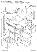 OVEN PARTS Diagram and Parts List for KEBC277KBL04  KitchenAid Wall Oven