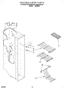 FREEZER LINER Diagram and Parts List for RS20DKXDW01  Roper Refrigerator