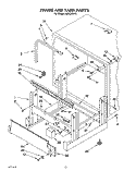 FRAME AND TANK Diagram and Parts List for KUDJ230Y0  KitchenAid Dishwasher