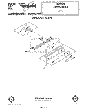 CONSOLE Diagram and Parts List for DU3040XP2  Whirlpool Dishwasher