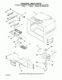 FREEZER LINER PARTS Diagram and Parts List for KBRS19KTBL2  KitchenAid Refrigerator