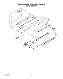 UPPER OVEN SUPPORT Diagram and Parts List for SE960PEYW0  Whirlpool Range