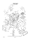 OVEN Diagram and Parts List for N9457X5  Roper Range
