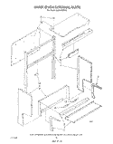 UPPER OVEN EXTERNAL Diagram and Parts List for SE950PERW5  Whirlpool Range