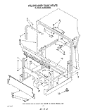 FRAME AND TANK Diagram and Parts List for 4KUDI220WW0  KitchenAid Dishwasher