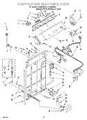 CONTROLS AND REAR PANEL Diagram and Parts List for LSC8244EZ0  Whirlpool Washer