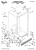 CABINET PARTS Diagram and Parts List for GC5CHAXNB00  Whirlpool Refrigerator
