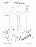 CABINET PARTS Diagram and Parts List for 6EC3FHKXWA00  Whirlpool Refrigerator
