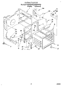 OVEN Diagram and Parts List for RF396PCYW3  Whirlpool Range
