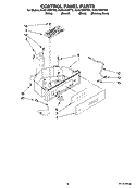 CONTROL PANEL PARTS Diagram and Parts List for KUIS15NRTBO  KitchenAid Ice Maker