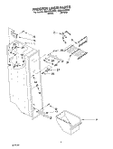 FREEZER LINER Diagram and Parts List for CS22AEXHN02  Crosley Refrigerator