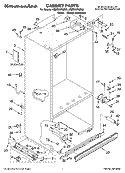 CABINET PARTS Diagram and Parts List for KBRS36FMX02  KitchenAid Refrigerator