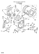 BULKHEAD PARTS, OPTIONAL PARTS (NOT INCLUDED) Diagram and Parts List for IJ70001  Inglis Dryer