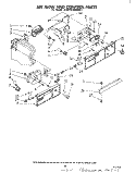 AIRFLOW AND CONTROL Diagram and Parts List for 3EHD261MMWR1  Whirlpool Refrigerator