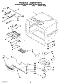 FREEZER LINER PARTS Diagram and Parts List for KBRS19KTSS01  KitchenAid Refrigerator