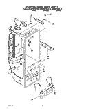 REFRIGERATOR LINER Diagram and Parts List for KSRB25QXAL10  KitchenAid Refrigerator