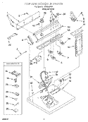 SECTION Diagram and Parts List for LEW8858HQ1  Whirlpool Dryer