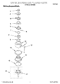 SECTION Diagram and Parts List for KCDB250G  KitchenAid Food Waste Disposer