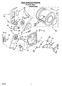 BULKHEAD PARTS, OPTIONAL PARTS (NOT INCLUDED) Diagram and Parts List for IP80001  Inglis Dryer