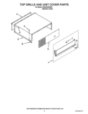 TOP GRILLE AND UNIT COVER PARTS Diagram and Parts List for KSSC42QVS03  KitchenAid Refrigerator
