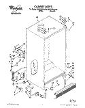 CABINET Diagram and Parts List for 3ED27DQXAN00  Whirlpool Refrigerator
