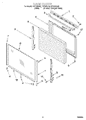 DOOR, LIT/OPTIONAL Diagram and Parts List for FEP330GW0  Roper Range