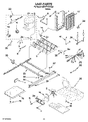 UNIT PARTS, OPTIONAL PARTS (NOT INCLUDED) Diagram and Parts List for 6ED2FHKXKQ06  Whirlpool Refrigerator