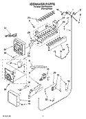 ICEMAKER PARTS Diagram and Parts List for KBURT3665E01  KitchenAid Refrigerator