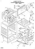 LINER Diagram and Parts List for KTHC18KDAL01  KitchenAid Refrigerator