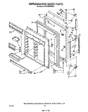 Part Location Diagram of 939891 Whirlpool DOOR, HANDI-BIN