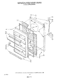 REFRIGERATOR DOOR , LIT/OPTIONAL Diagram and Parts List for ET20GKXWN00  Whirlpool Refrigerator