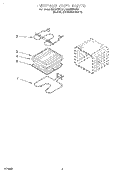 INTERNAL OVEN Diagram and Parts List for RBS245PDB1  Whirlpool Wall Oven