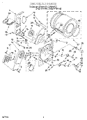 SECTION Diagram and Parts List for LER6644DQ1  Whirlpool Dryer
