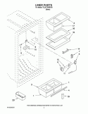 LINER PARTS Diagram and Parts List for 7EL87TRRRV00  Whirlpool Refrigerator