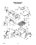 UPPER UNIT Diagram and Parts List for KSSS48DAW00  KitchenAid Refrigerator