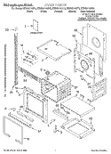 OVEN, LITERATURE Diagram and Parts List for KEMS377GBL2  KitchenAid Microwave Oven Combo