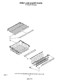 SHELF AND BASKET Diagram and Parts List for EV190FXSW00  Whirlpool Freezer