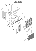 CABINET Diagram and Parts List for 4CACM23ND1  Whirlpool Air Conditioner