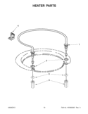 HEATER PARTS Diagram and Parts List for WDF530PLYM5  Whirlpool Dishwasher