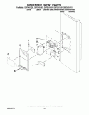 DISPENSER FRONT PARTS Diagram and Parts List for GI5FSAXVA01  Whirlpool Refrigerator