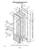 REFRIGERATOR DOOR , LIT/OPTIONAL Diagram and Parts List for KSRF36DTX01  KitchenAid Refrigerator
