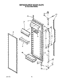 REFRIGERATOR DOOR Diagram and Parts List for KSRS27QAWH04  KitchenAid Refrigerator