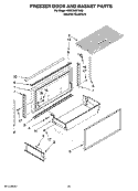 FREEZER DOOR AND BASKET PARTS Diagram and Parts List for KBRO36FTX02  KitchenAid Refrigerator