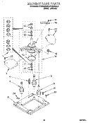 MACHINE BASE Diagram and Parts List for RTE5243BW0  Roper Washer Dryer Combo