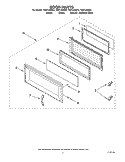 DOOR PARTS Diagram and Parts List for TMH14XMB0  Estate Microwave