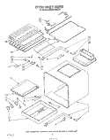 OVEN LINER Diagram and Parts List for KGBS146SBL0  KitchenAid Wall Oven