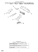 LATCH Diagram and Parts List for KEMS377DAL6  KitchenAid Microwave Oven Combo