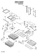 SHELF PARTS Diagram and Parts List for KBLS20ETSS00  KitchenAid Refrigerator